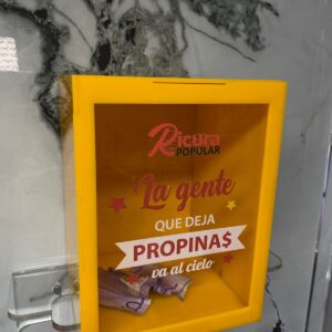Caja de Propinas Personalizada en Acrílico o Madera - Imagen 4